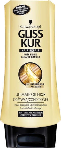Gliss Kur Ultimate Oil Elixir stworzono z myślą do pielęgnacji zniszczonych i przesuszonych włosów
